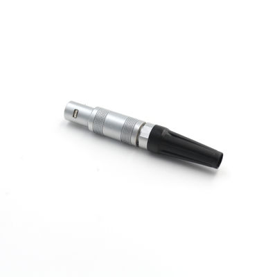 1S series 4pin silver connector for survey instruments, straight plug shock vibration resistance