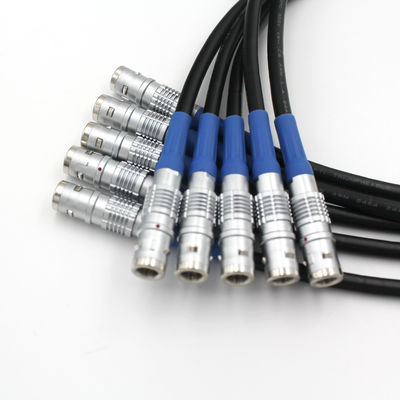 Conector del enchufe del doble de la aviación de la prenda impermeable de los conectores IP68 del metal del cable de vaivén